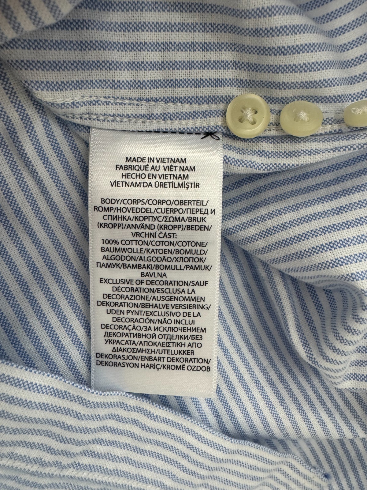 Polo Ralph Lauren Women’s Classic Fit Oxford Shirt Blue Stripes XS NWT