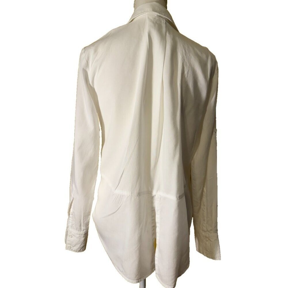 Cloth & Stone Blouse Chic Roll Tab Sleeve Career Sustainable Substantial Small