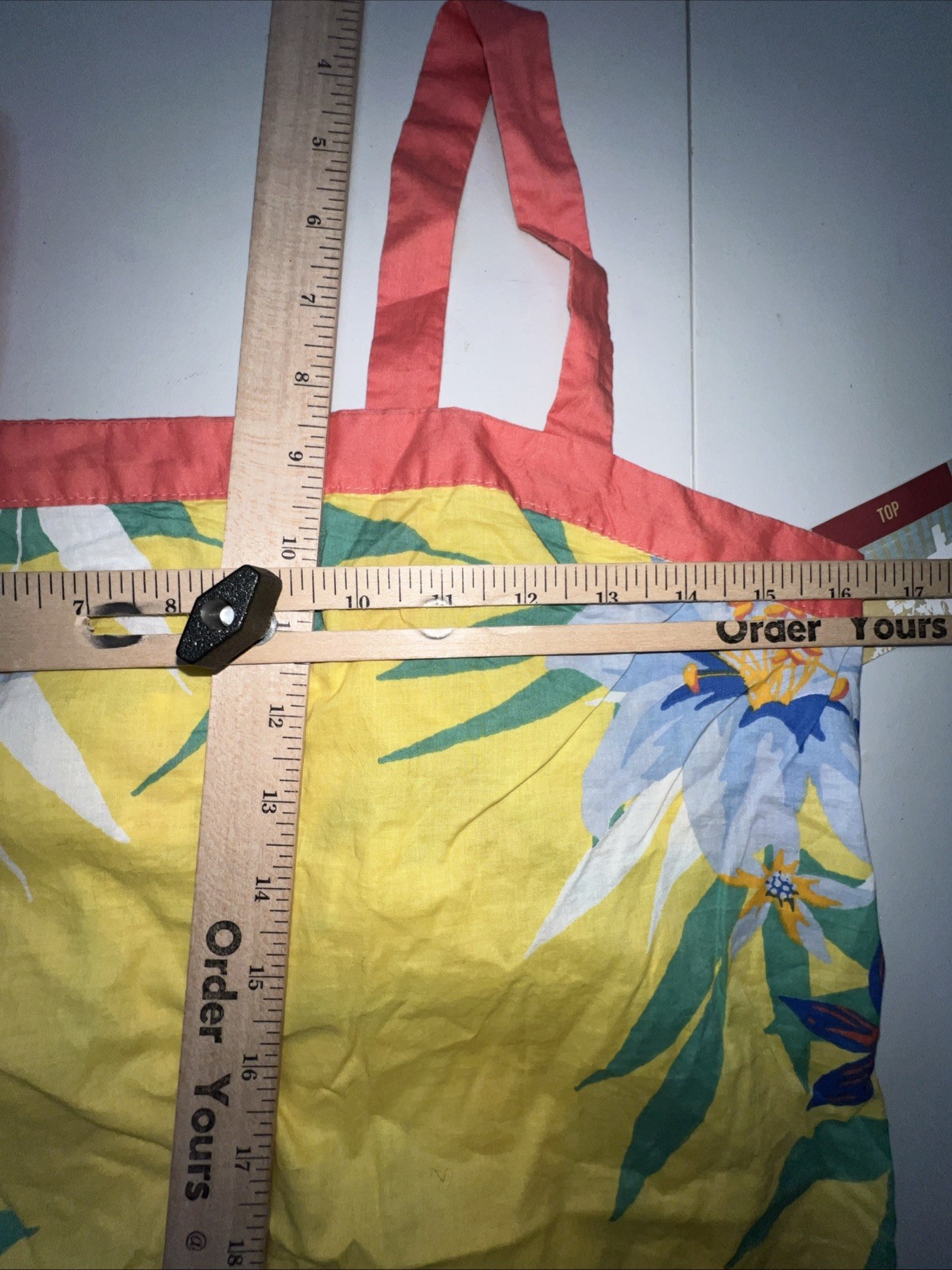 NEW Mossimo Tank Top XL Yellow Floral Print Elastic Waist Sleeveless Straps NWT