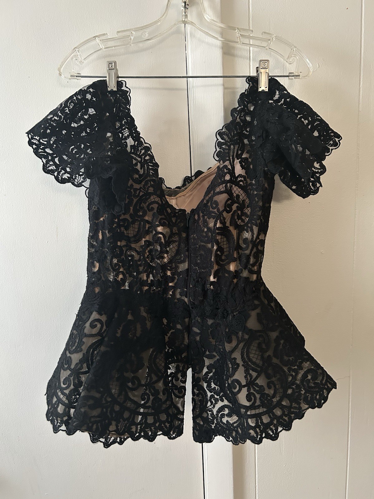Gemy Maalouf Black Lace Corset Top Women’s Size 10 New With Tags Designer