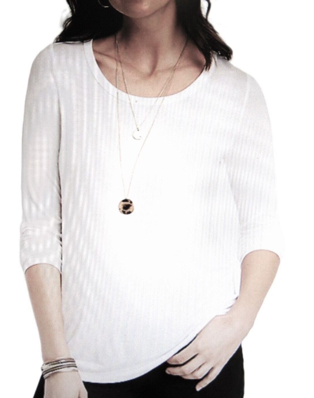 Maurices~New With Tags~White 24/7 Flawless Solid Long Sleeve Tunic Tee~Medium