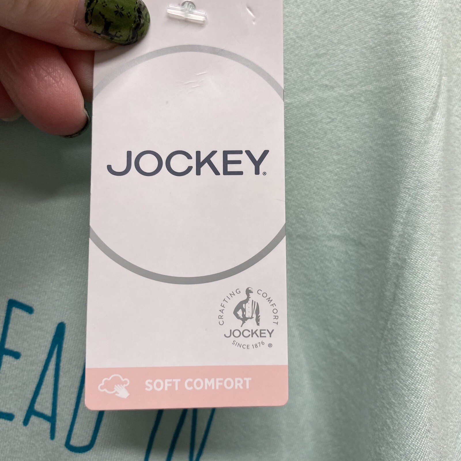 Jockey Shirt womens 3x head in the clouds short sleeve blue Tee Nwt