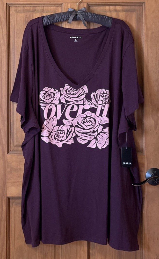 TORRID TEE SHIRT SHORT SLEEVE COTTON T SHIRT TOP 6 6X 6XL 30 NEW