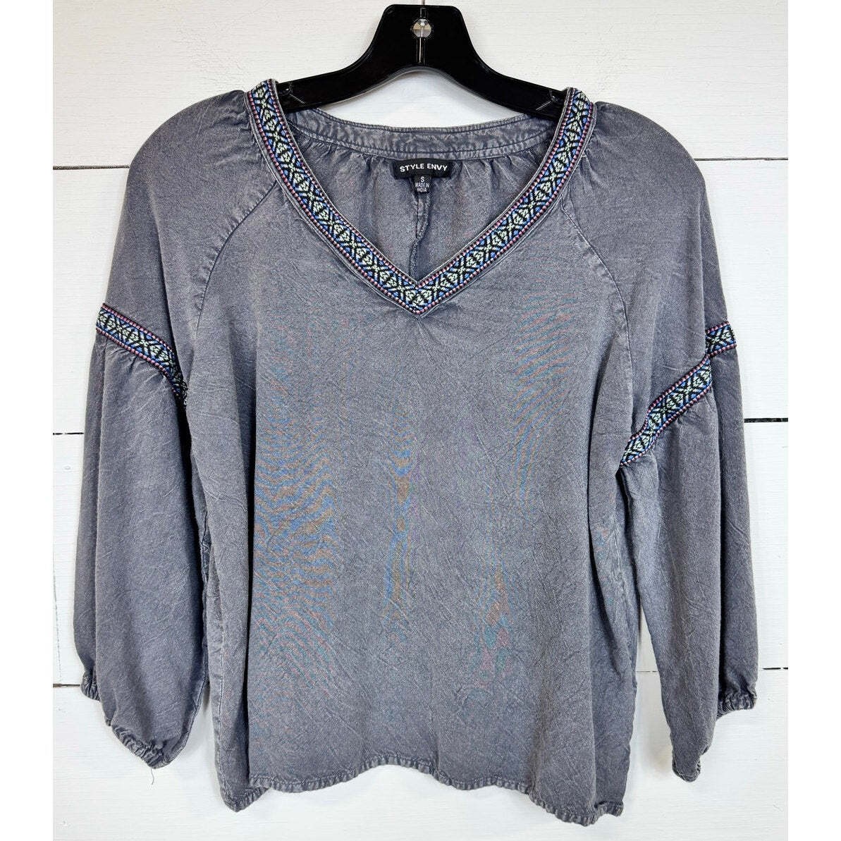 Style Envy 3/4 Sleeve Blouse Women’s Size Small