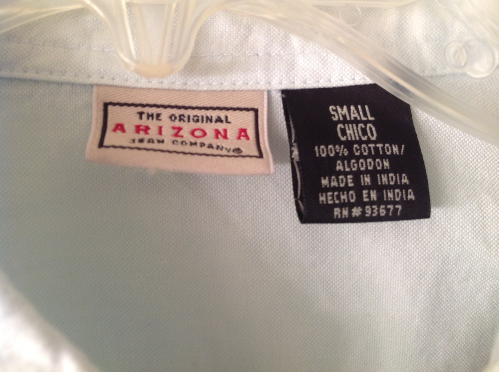 NWT, Women’s The Original Arizona Jean Co. Blouse, light blue, S, 100% cotton