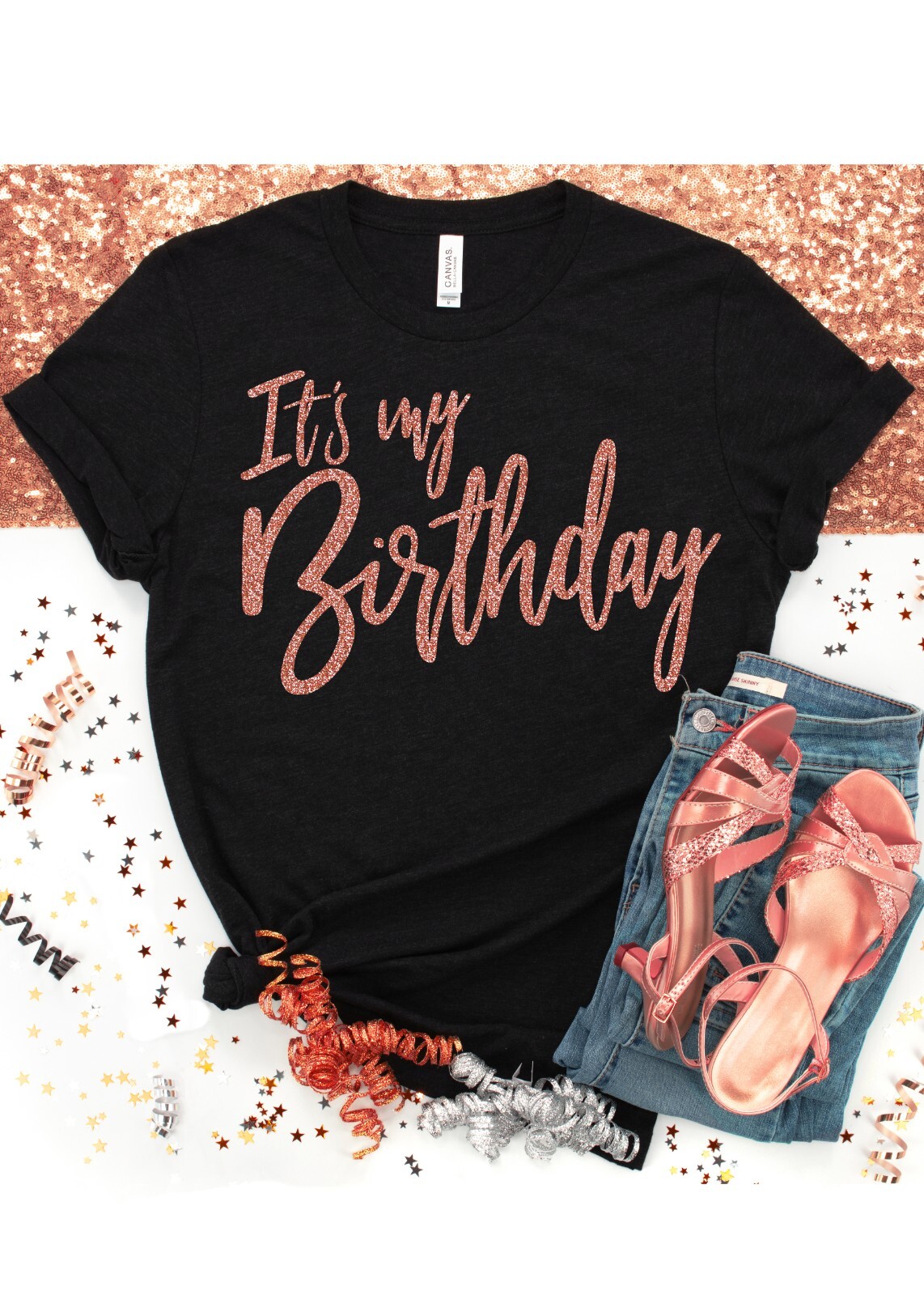 Its My Birthday Tshirt Rose Gold Shirt Womens Birthday Tees – Free USA Shipping!