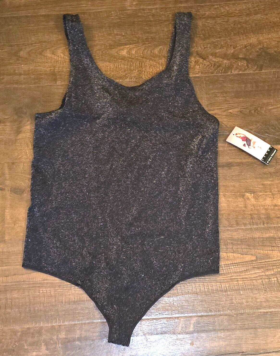 New Sofia Jeans by Sofia Vergara Black Seamless Thong Bodysuit Size XS S L New