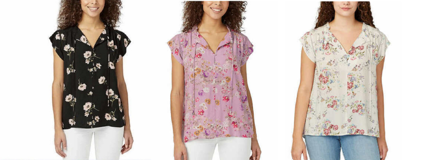 Buffalo David Bitton Women’s Flutter Sleeve Top