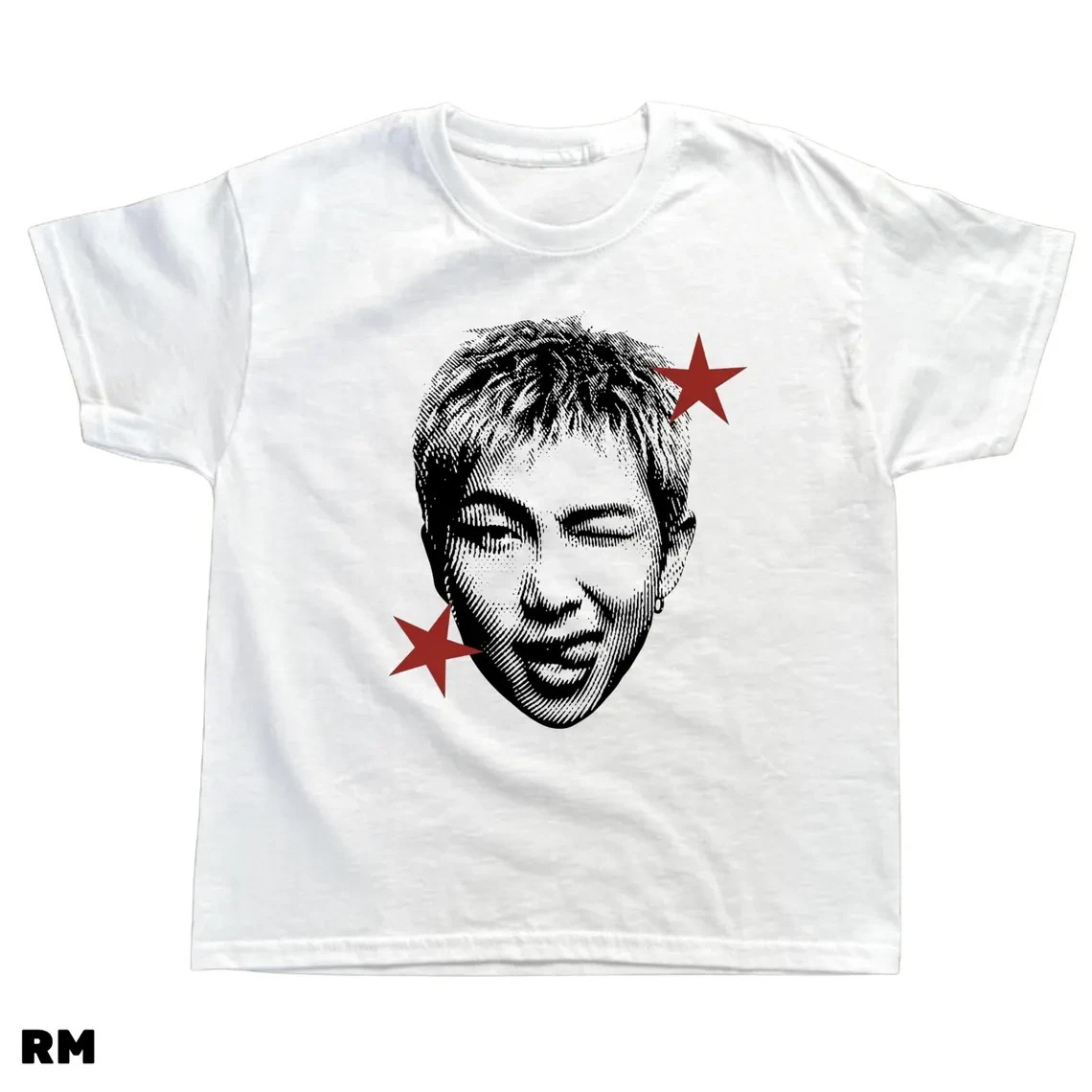 Korean Pop Inspired Baby Tee Vintage Music Fan Graphic Shirt