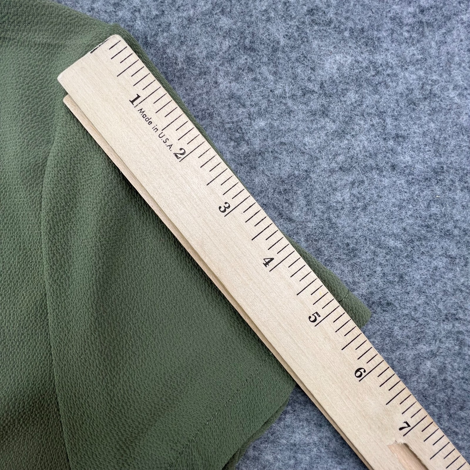 Japan Womens Extra Large Green Short Sleeve Blouse