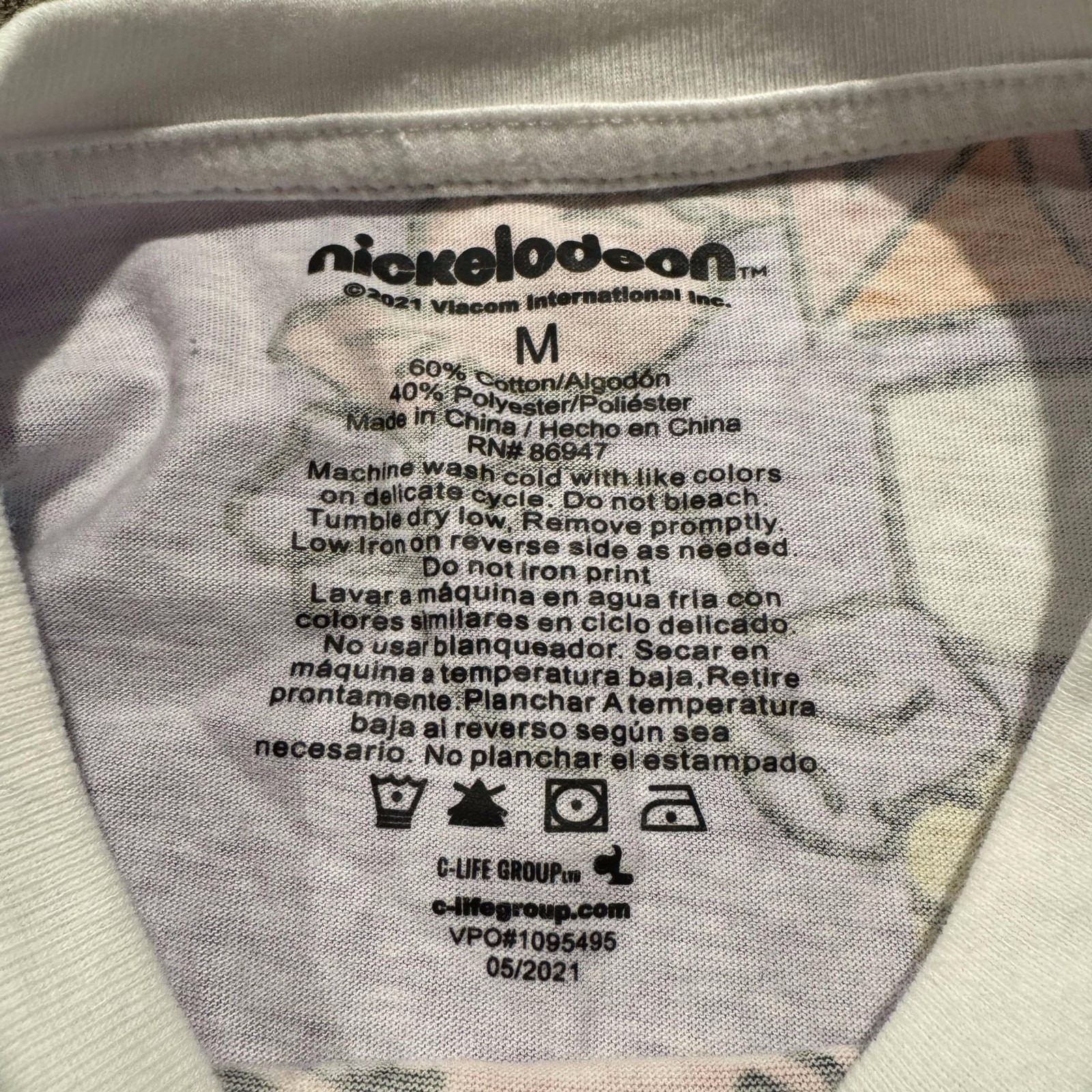 Rugrats Nickelodeon 90s Cartoon Y2K Crop Top Graphic Tee Retro Streetwear Medium