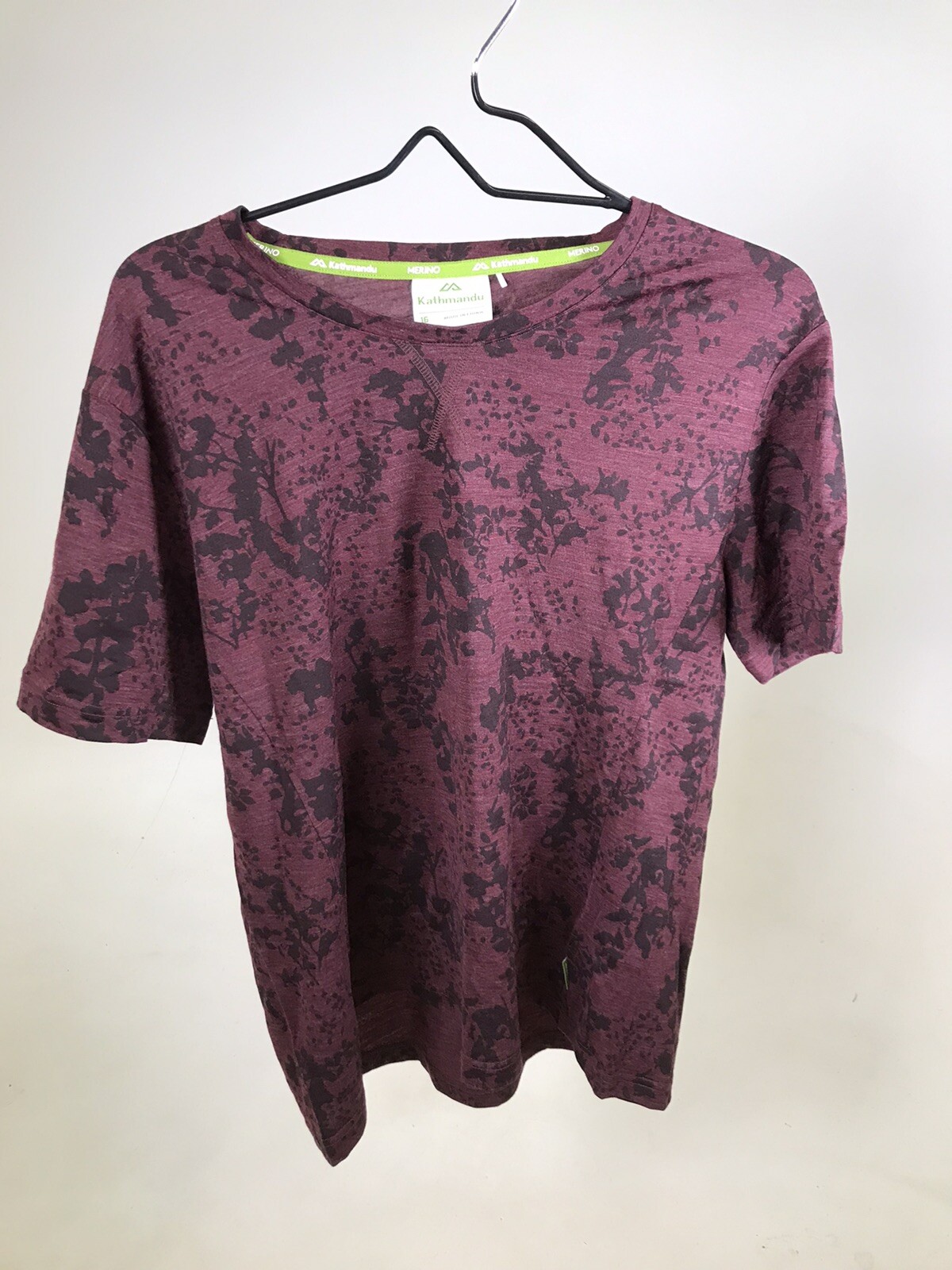 Kathmandu Core Spun Merino Wool Women’s Print T-Shirt – 6, 8, 12, 14, 16 – NWOT