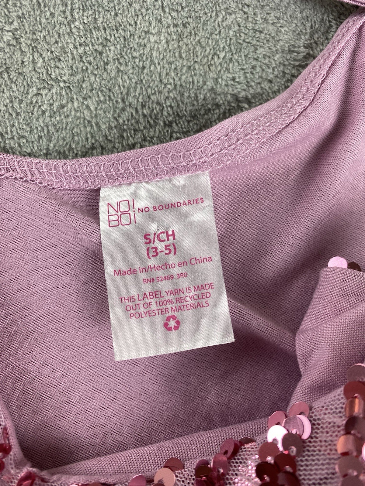 No Boundaries Women’s Top S. Purple Mauve Sequin Straps Shimmer New C41