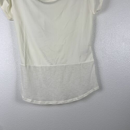 Gymshark Womens Whitney Longline Lightweight Tee Shirt White Sz XS NWT