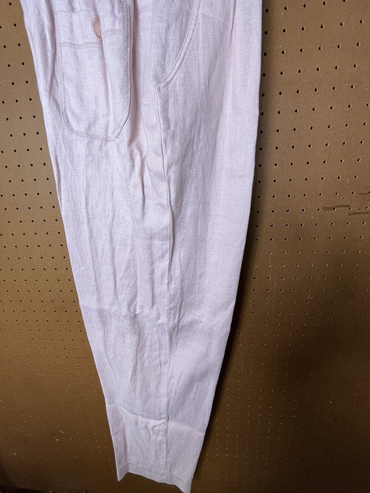 Spiegel Women’s Linen Light Pink Top Jacket & Pants Size 14 EUC Beautiful