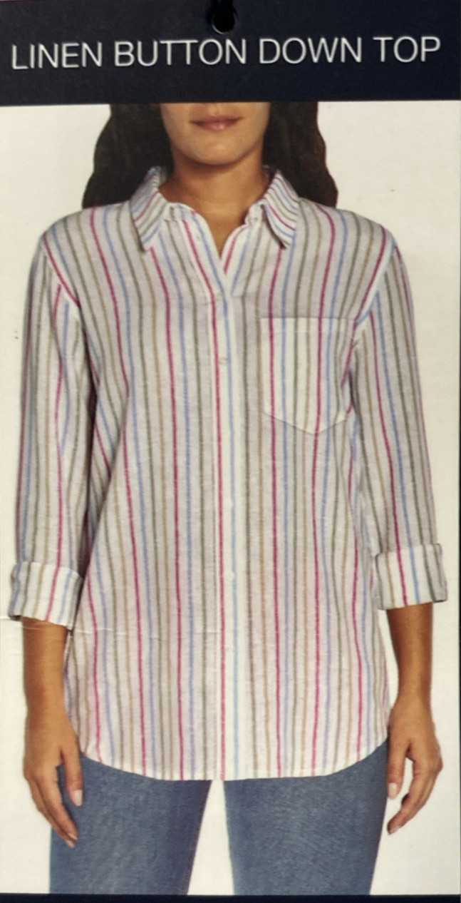 NWT Gap Women’s Linen Button Down Top (SELECT SZ / COLOR) MSRP $69.95 FREE SHIP