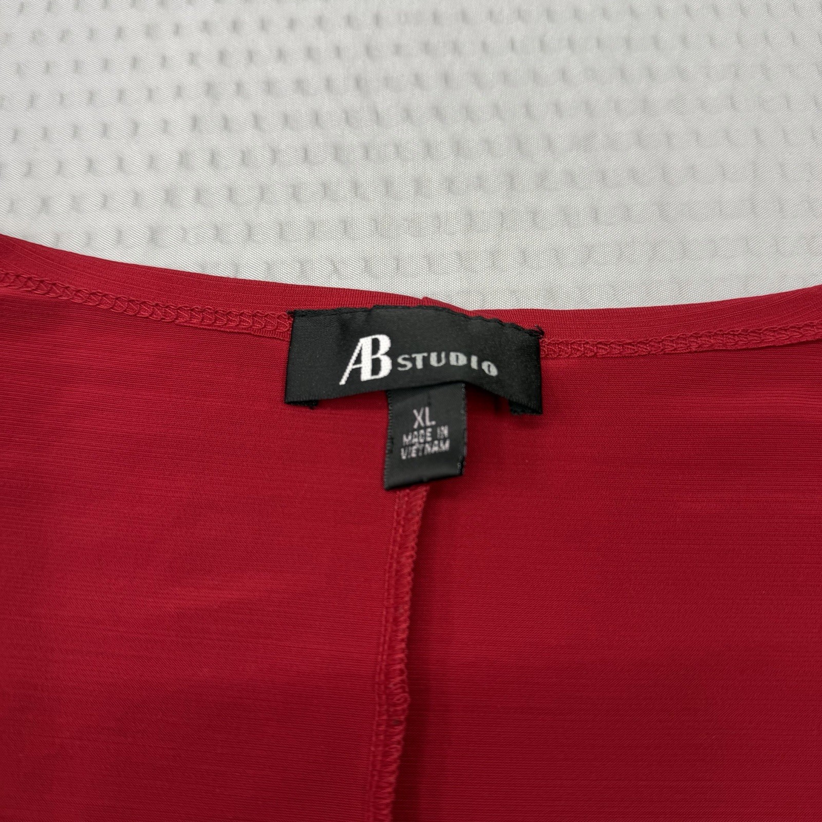 AB Studio Women Blouse Size XL Red