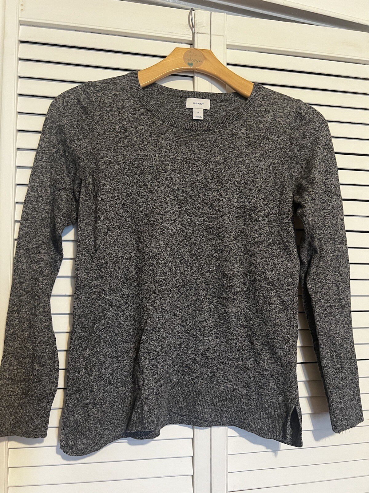 OLD NAVY Women’s Size Medium M Shirt Top Sweater Long Sleeve Gray