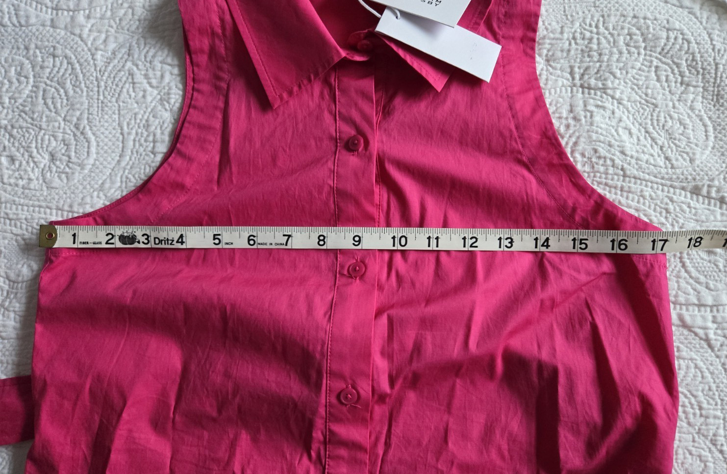 NEW Derek Lam 10 Crosby Sz 2 Casper Bolero Sleeve Button Down Magenta Blouse 2-1