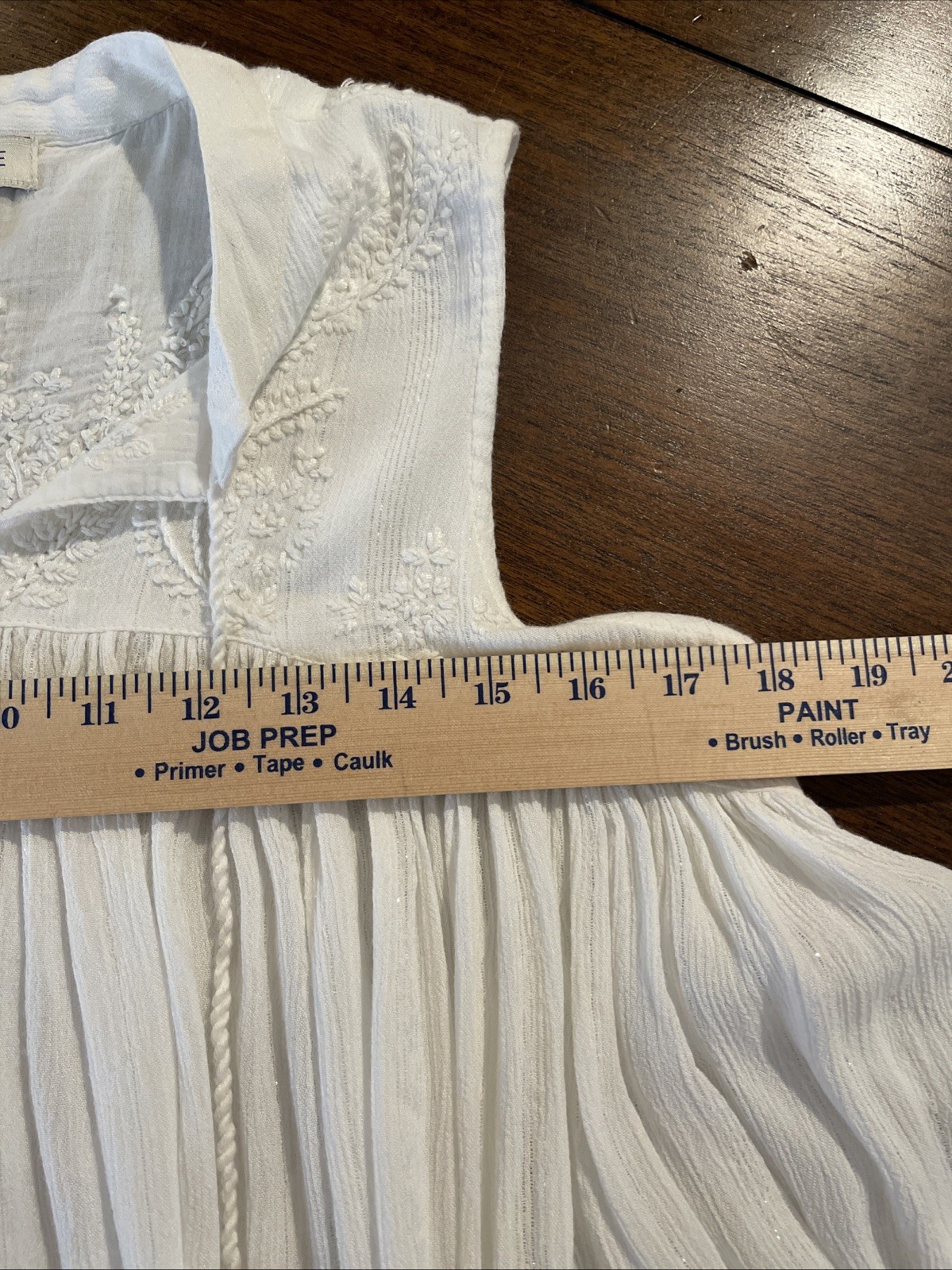 Rachel Zoe Women’s Boho Blouse Size S White Babydoll Bohemian Western Country
