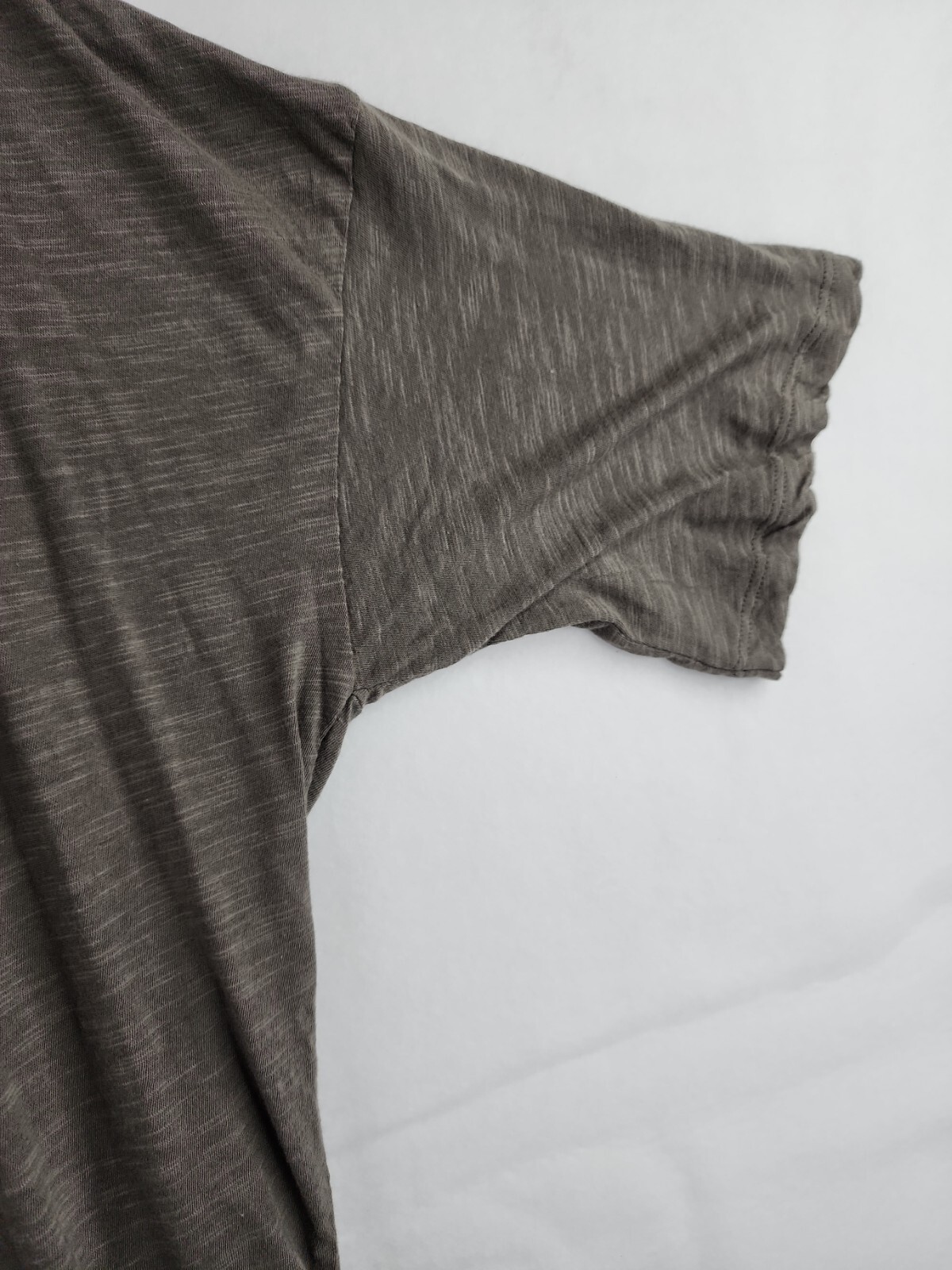 American Vintage Lightweight Short Sleeve Open Blouse Womens Medium Gray