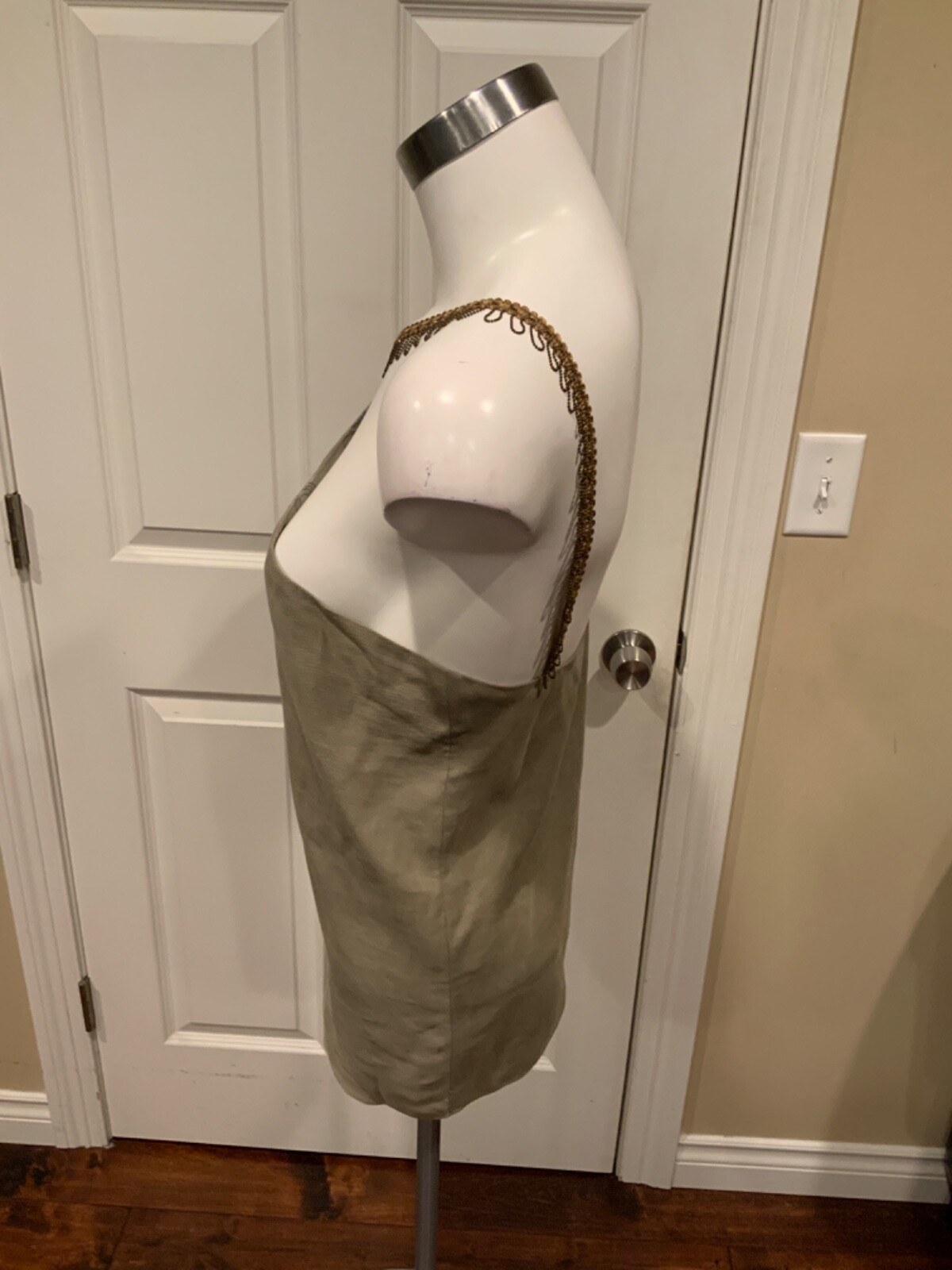 T. Ba Spanish Clothier Axels LTD Asymetric Tencel Top Smoke Gray NWT $275 Size 2