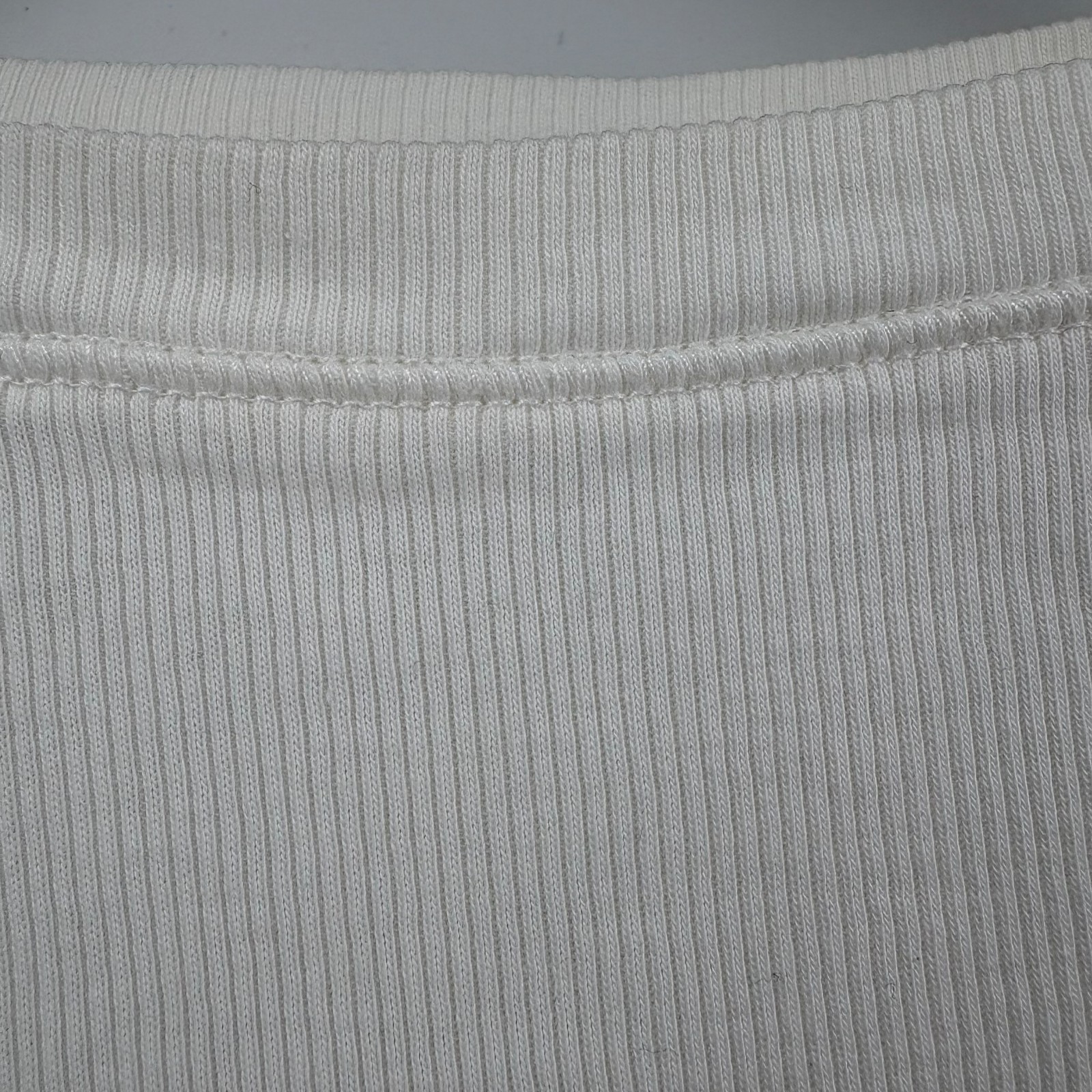 Peruvian Connection Women’s Pima Cotton Rib Long Sleeve Top White Size M