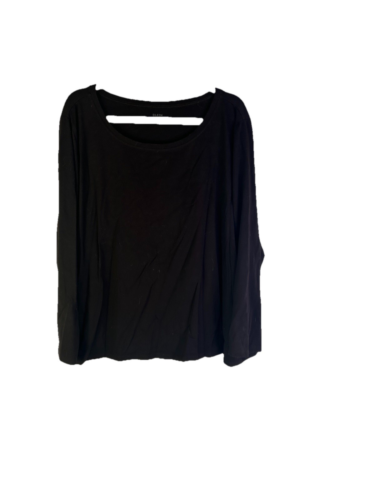 Eileen Fisher Womens 3XL Blank Organic Cotton Long Sleeve Shirt Brown