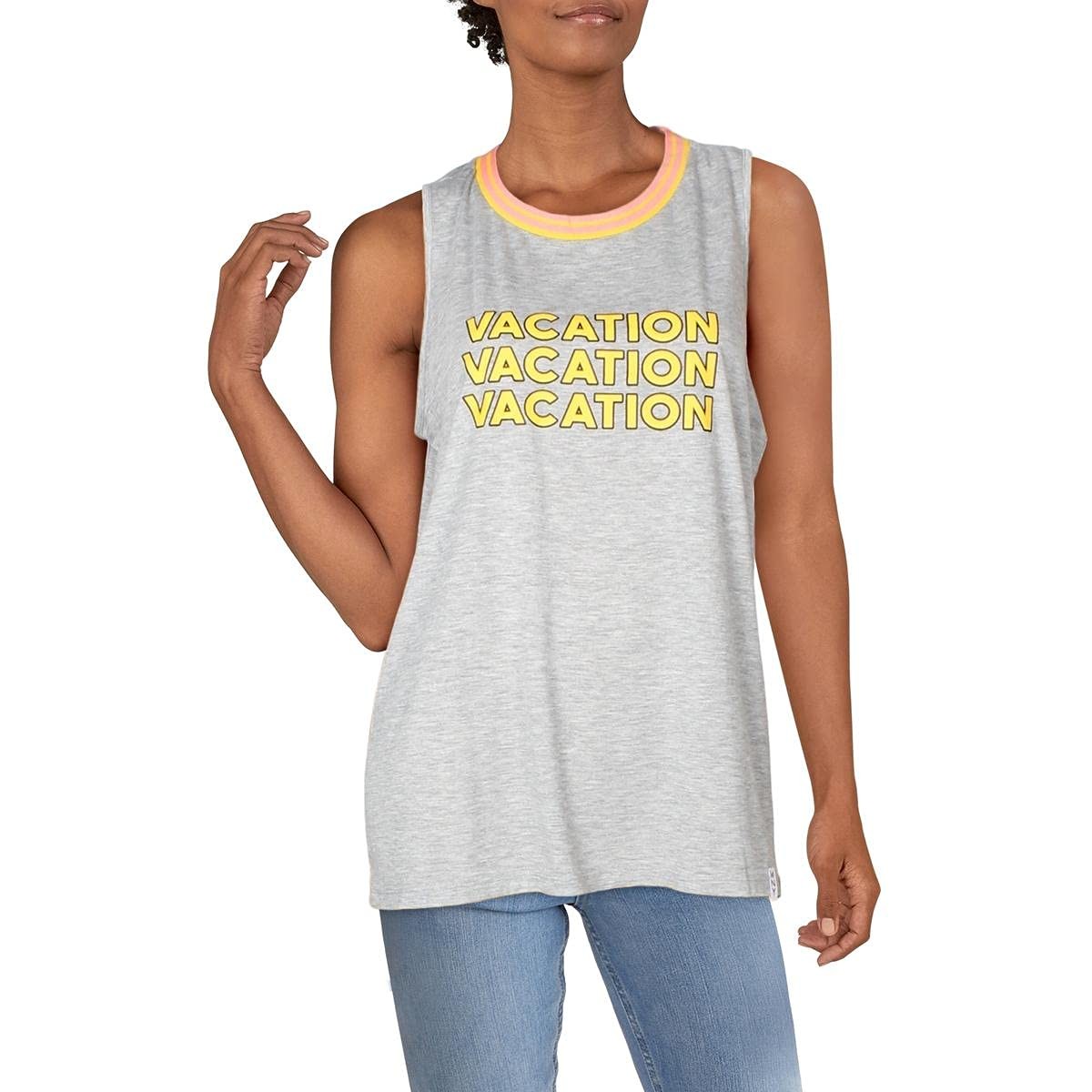 Andrew Marc Sport Women’s, Light Grey Heather tank, XL