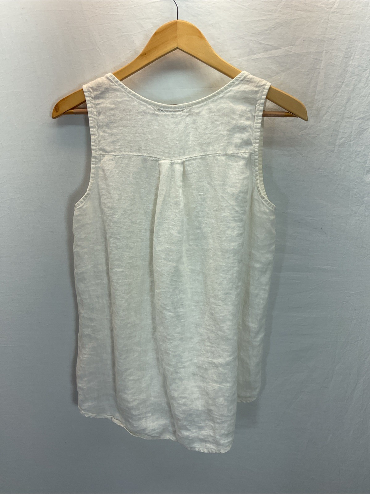 Lands Downunder Sleeveless Tank Woman M Linen Blnd Italy Boho Beach Travel