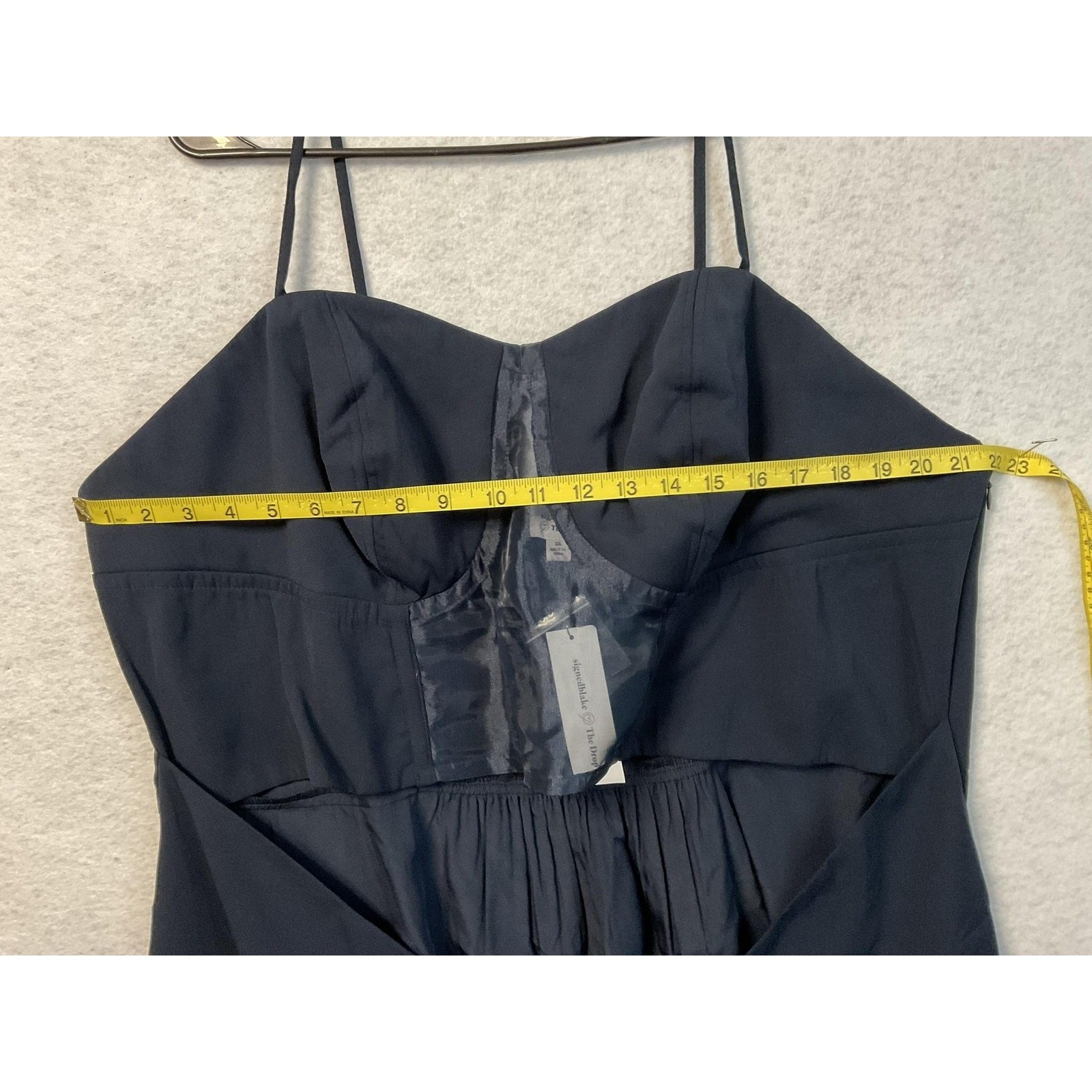 The Drop Signedblake Corset Top Womens 3X Black Bustier Peplum Adjustable Straps