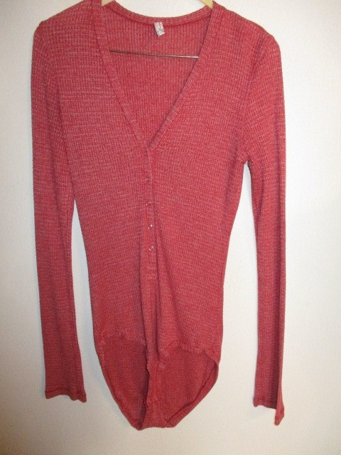 Free People Intimately FAB! Keep Your Cool Waffle Bodysuit in Wild Country M
