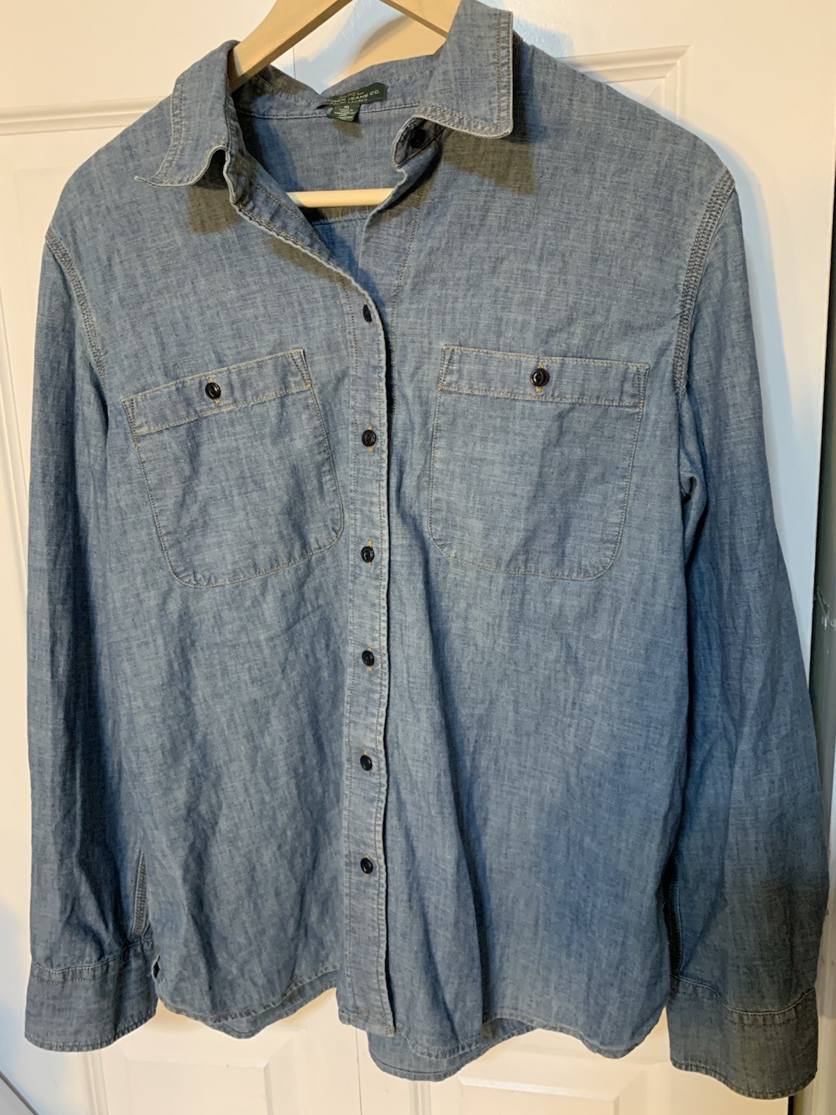 Lauren Ralph Lauren Women’s Sz XL Denim Cotton Shift Dress Blue