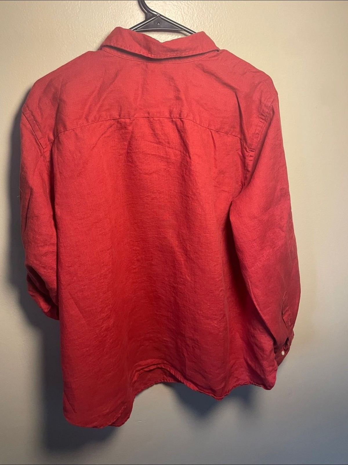 Lauren Ralph Lauren Rust Burnt Orange Button-Down with Chest Pockets 2XL 2X
