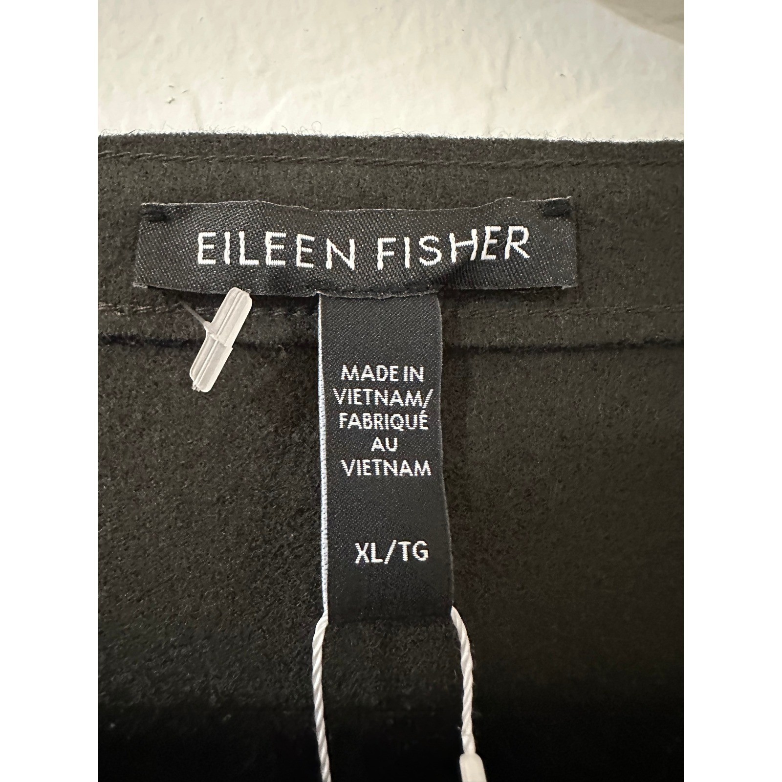 Eileen Fisher Wool Bateau Neck Boxy Top Woodland Green XL Minimalist Capsule