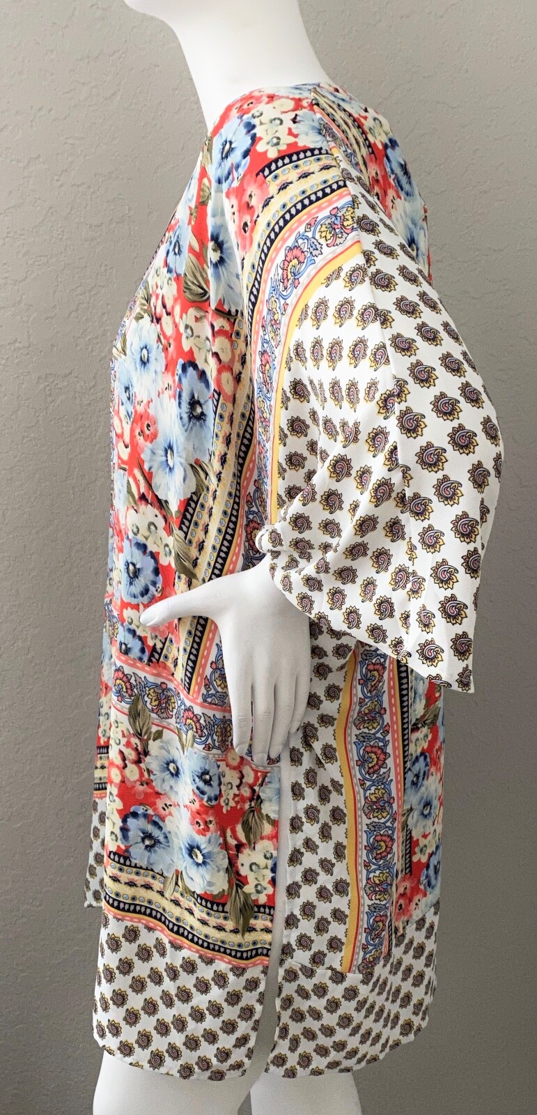 Umgee Boho Floral Paisley Kimono Open Cardigan Jacket Plus XL 1XL 2XL – New!