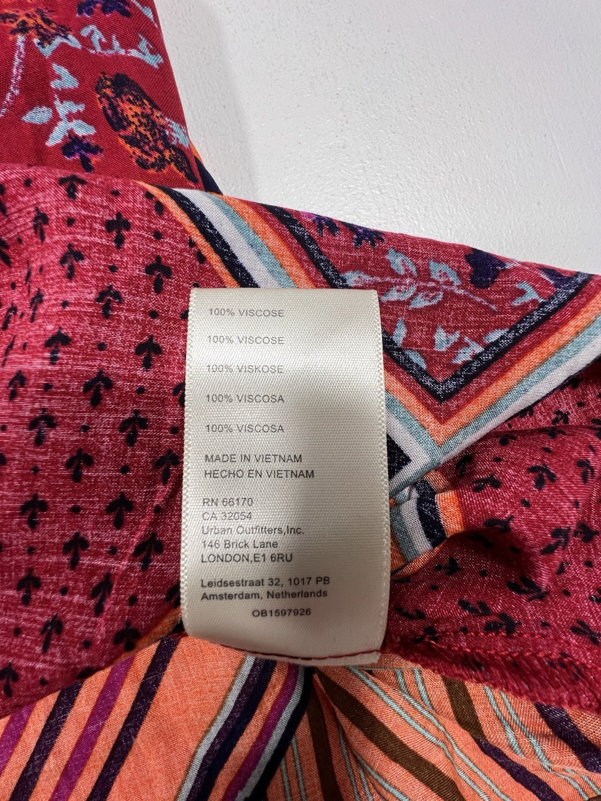 FREE PEOPLE Womens S Hazel Oversized Button Up Chili Pepper Boho Shirt Festival