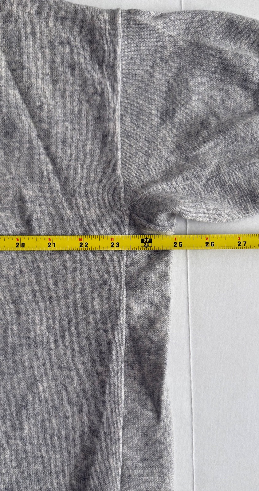 C.T.plage Light Gray Casual Short Sleeve Pullover Cashmere Top Size 36