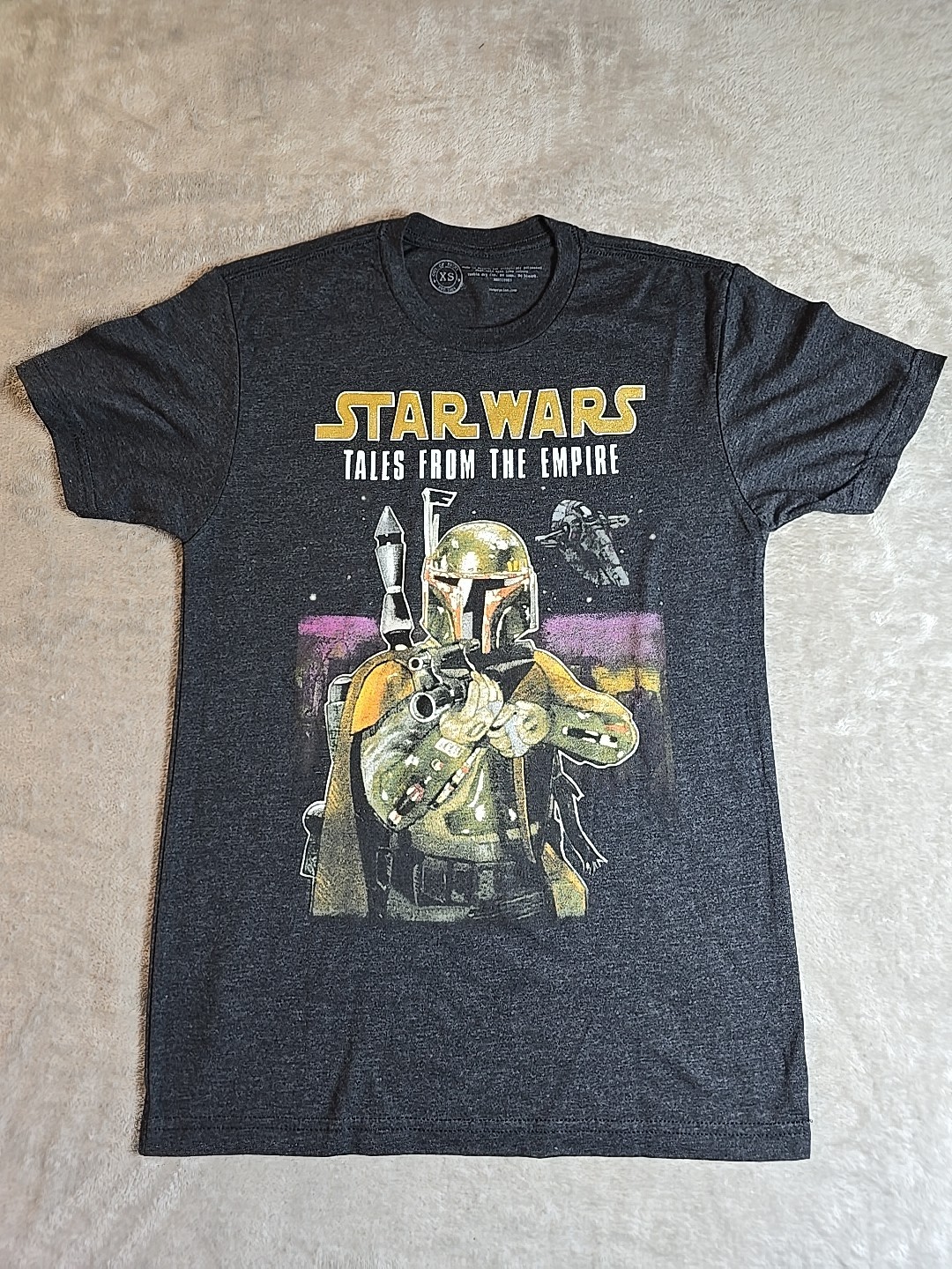 Boba Fett Star Wars Tales Of The Empire Womens XS T-SHIRT Heather Grey