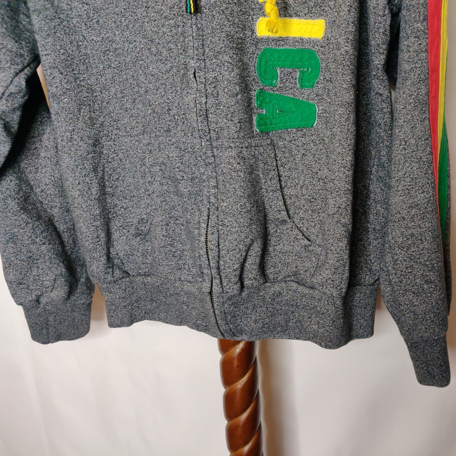 Authentic Gear women’s M hooded sweatshirt multicolor full zip long sleeves logo