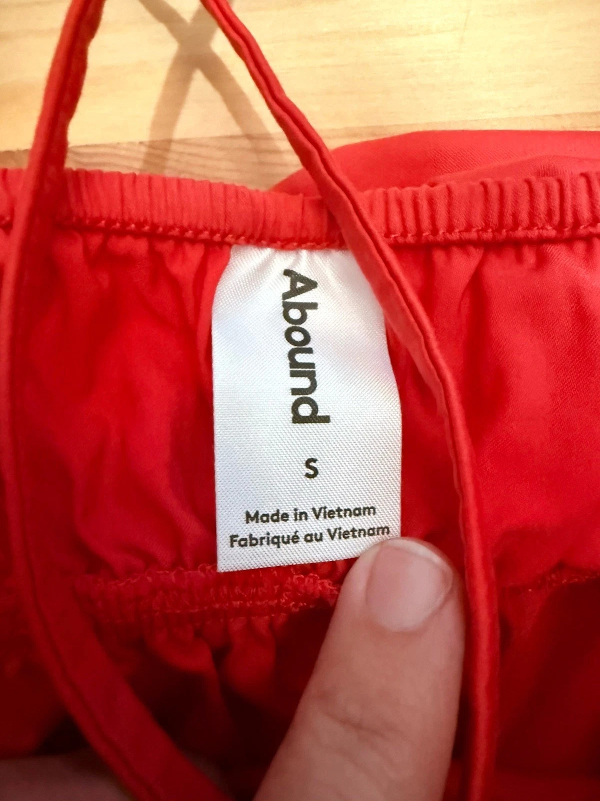Abound Nordstrom Rack Bubble Peplum Crop Top Pink Red Cami Tank Strappy Women S
