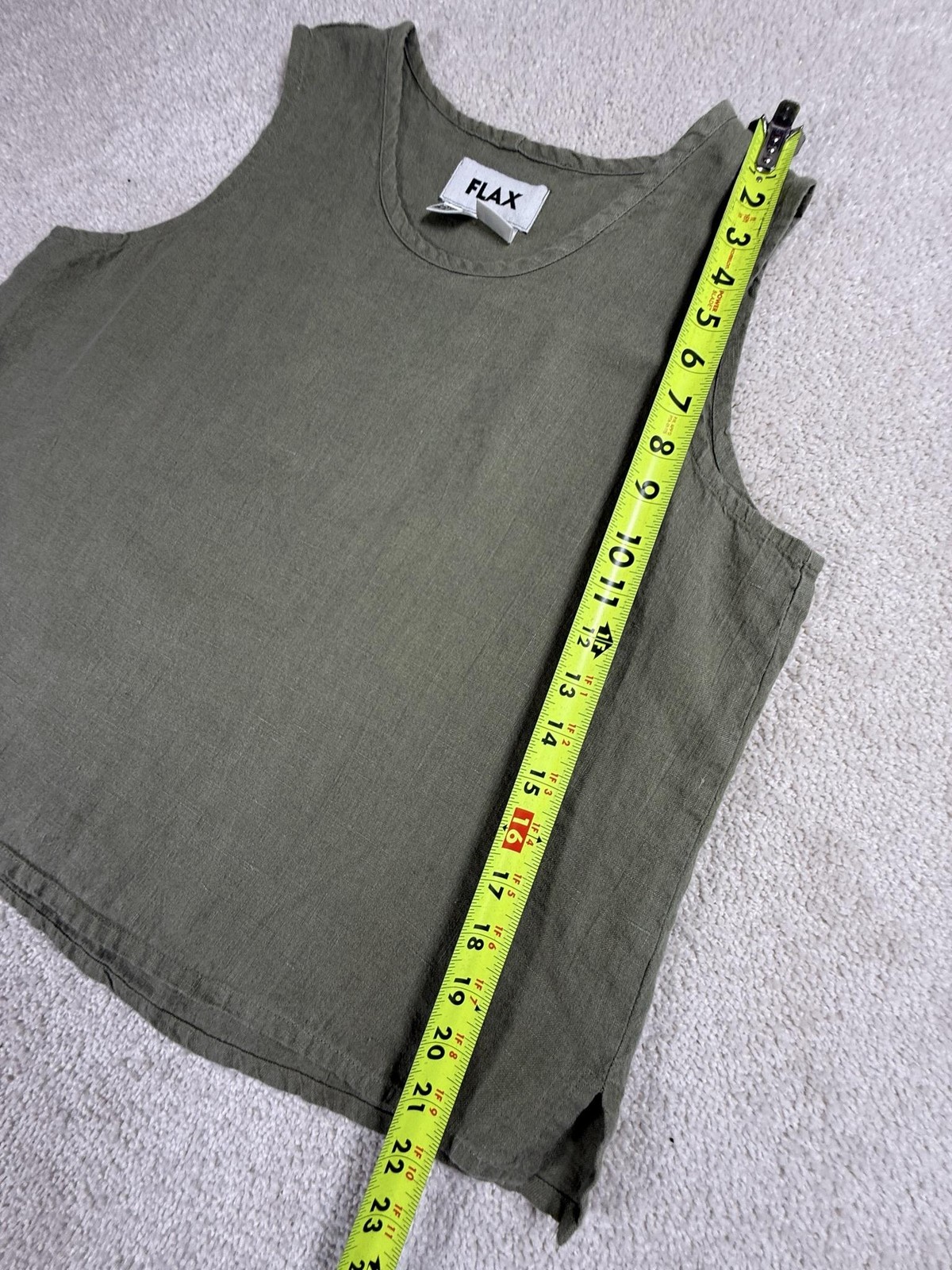 FLAX Tank Top Women S Green Black Blue Linen Sleeveless Coastal Beachy Minimal 3