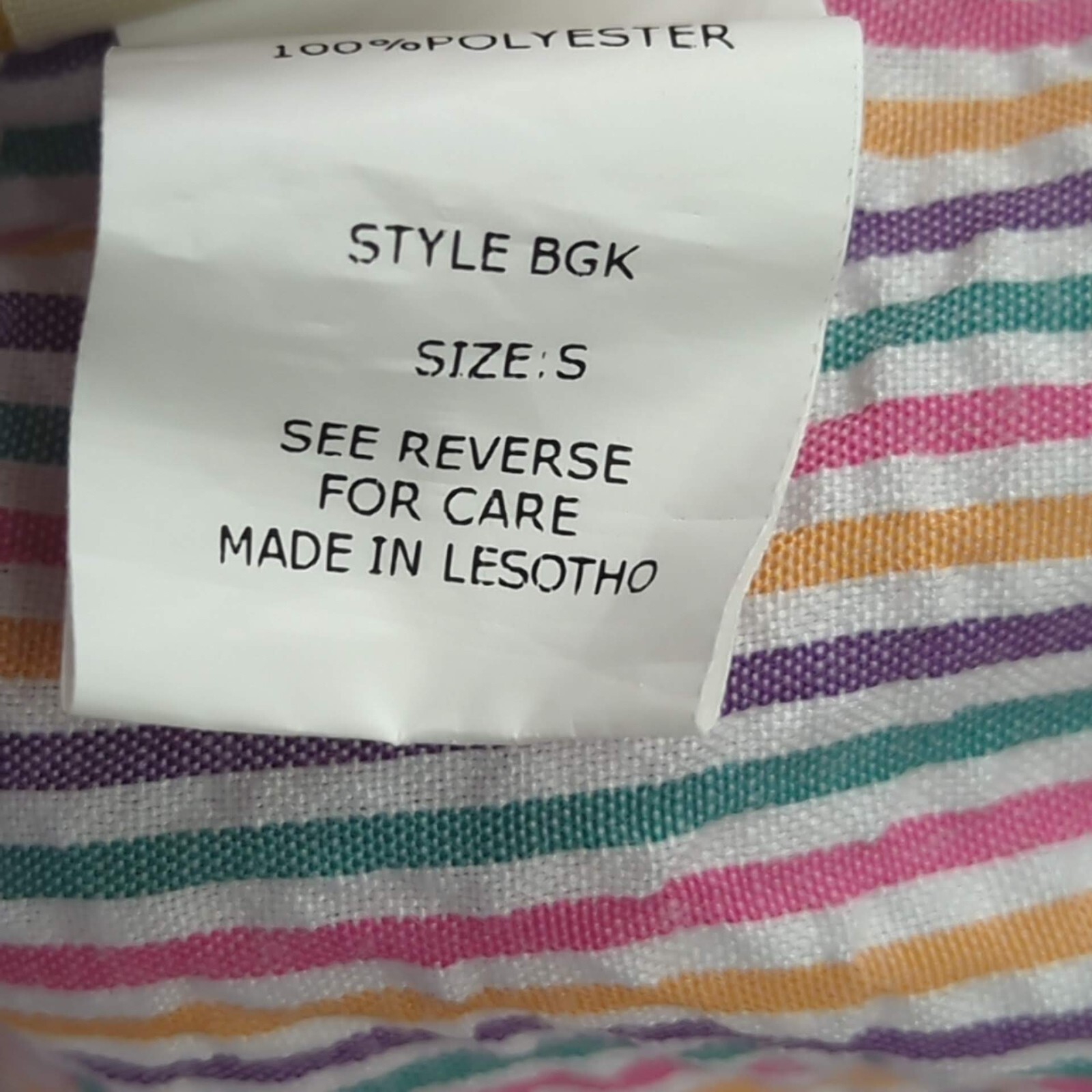 🌺 VTG Boca Bay Seersucker Vacation Shirt Women’s S Multicolor Striped Button Up