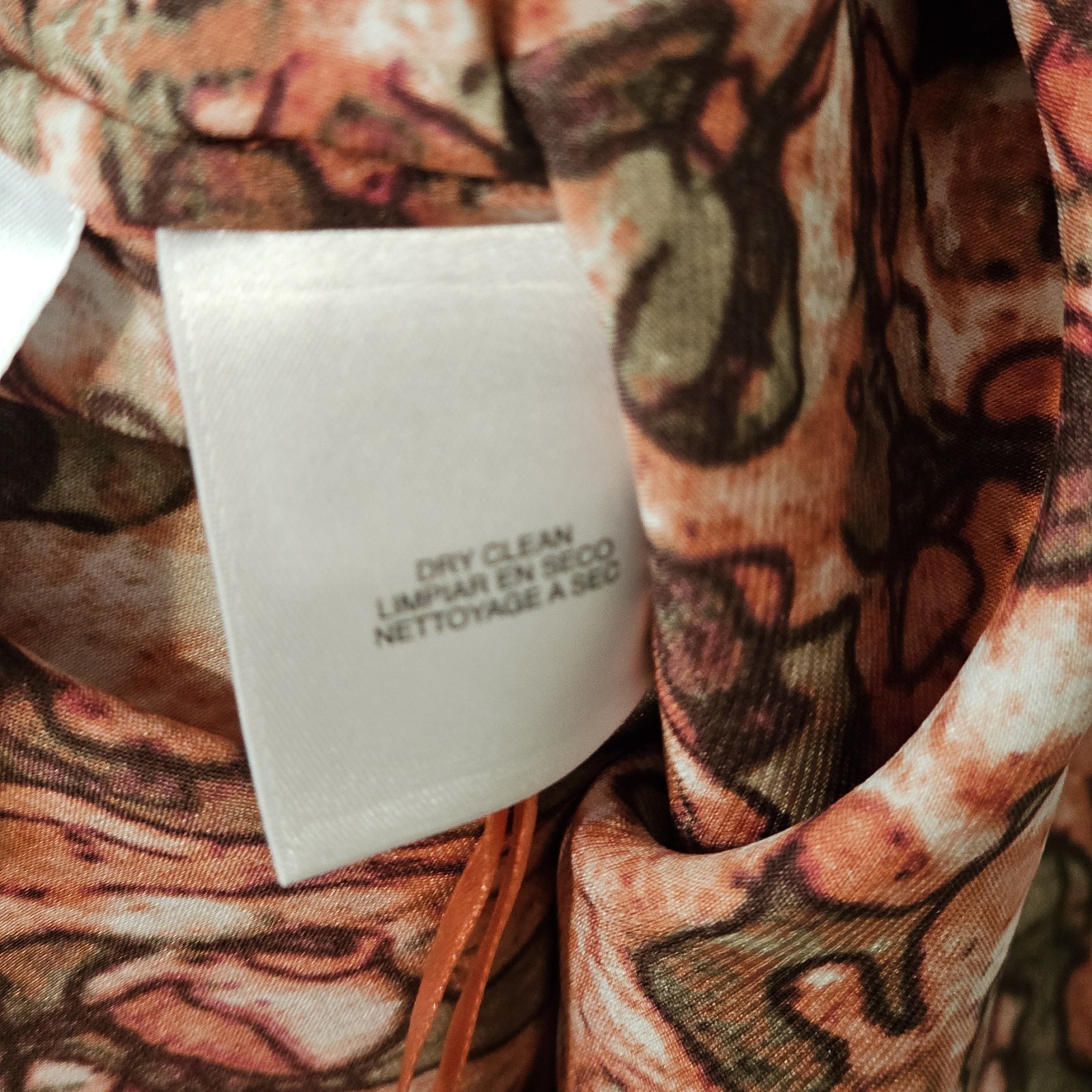 Anne Klein L Top Abstract Prints Back Keyhole Blouse Sleeveless Old Money