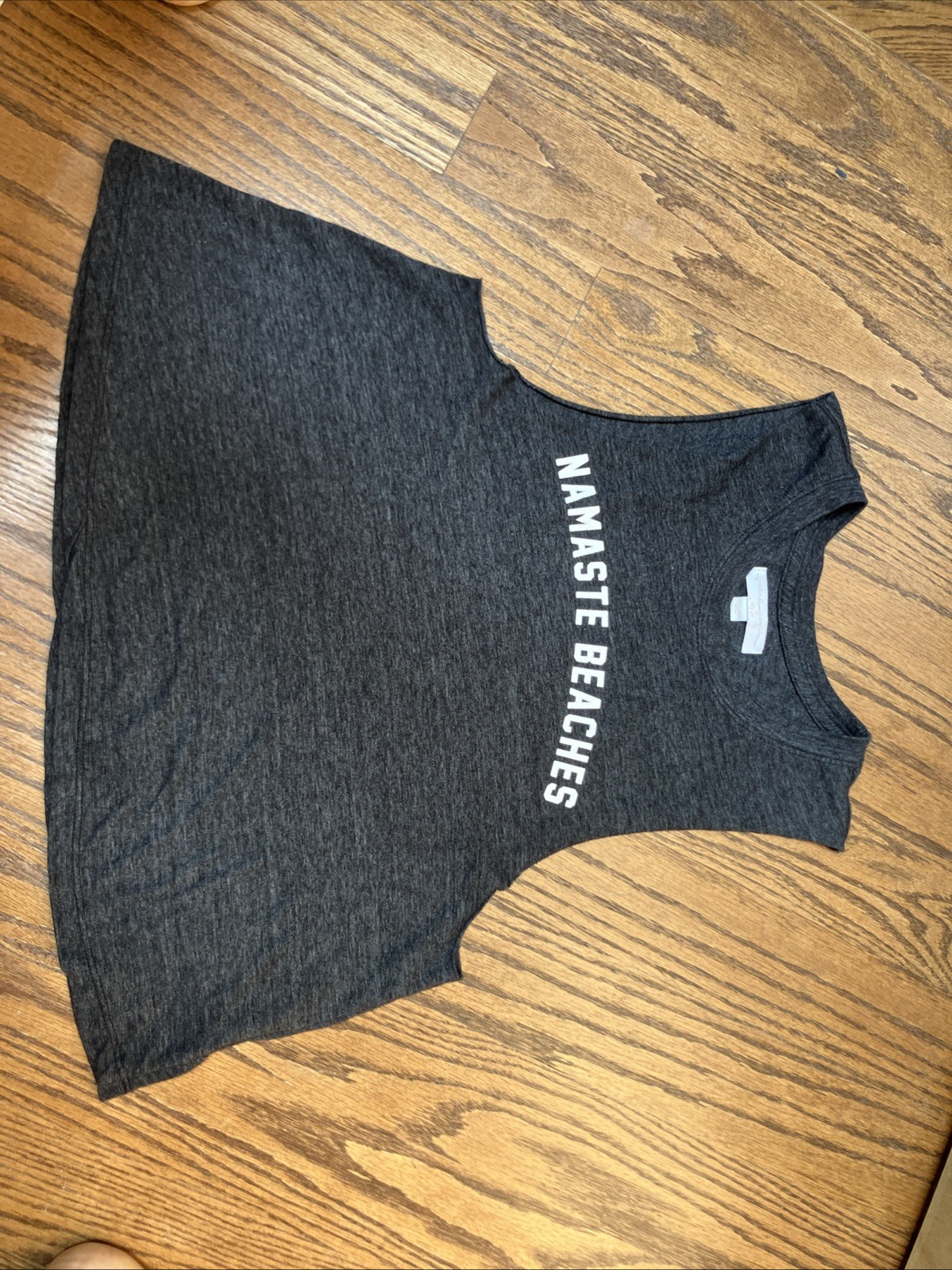 Spiritual Gangster Women’s Gray Tank Size Medium Namaste Beaches