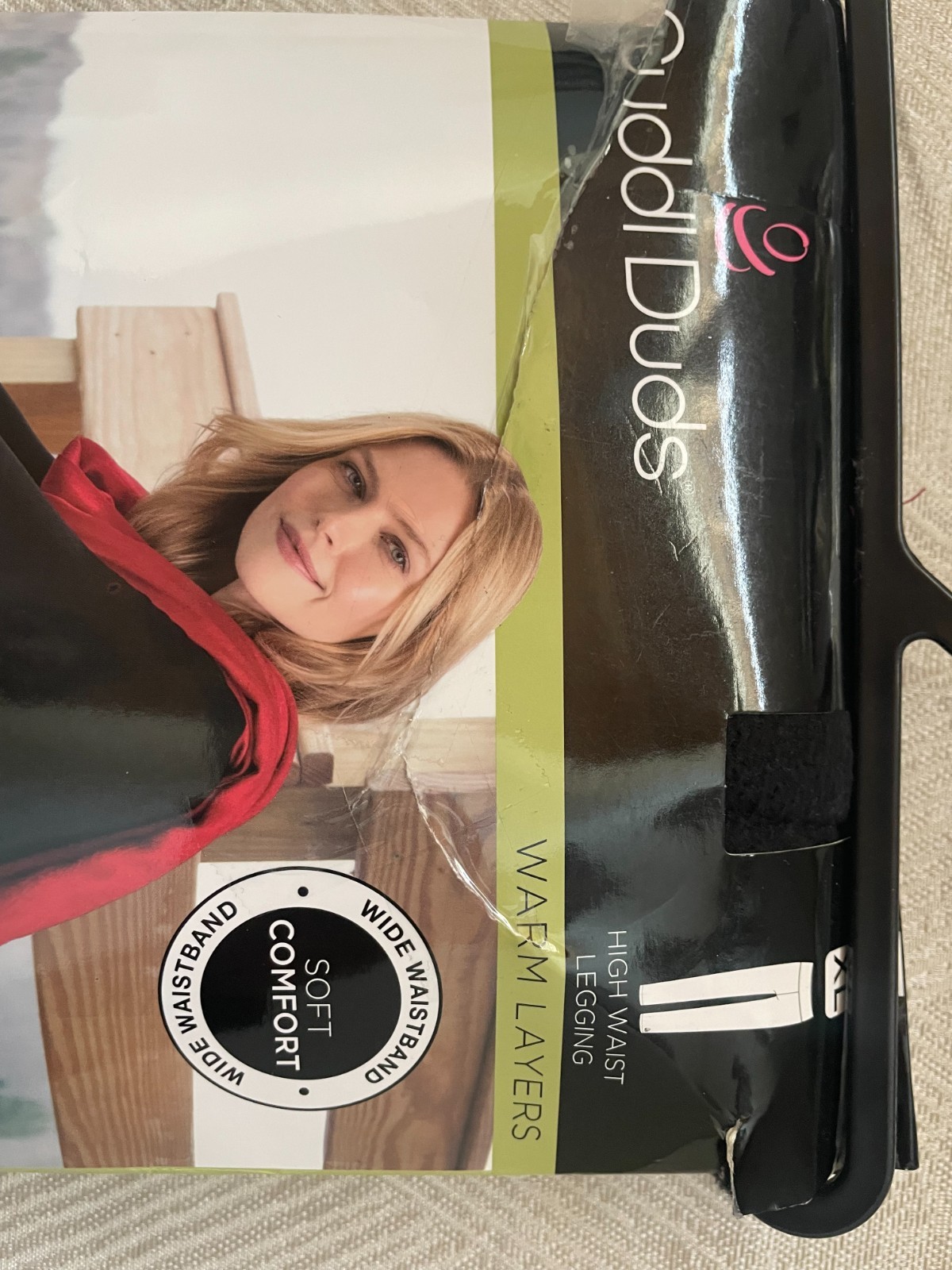 NWOT! Cuddl Duds Black SZ L Fleecewear with Stretch Long Sleeve Base Layer