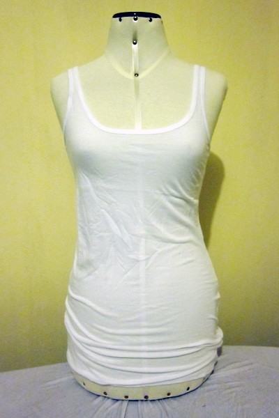 Vintage Juicy Couture Extra Long Layering Tank Top Y2K 2008 NWT Peru – White S