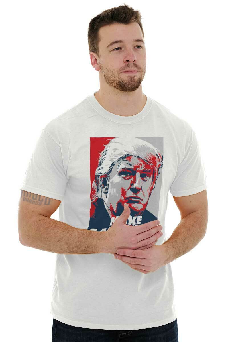 Make America Great Again Donald Trump Poster Womens or Mens Crewneck T Shirt Tee
