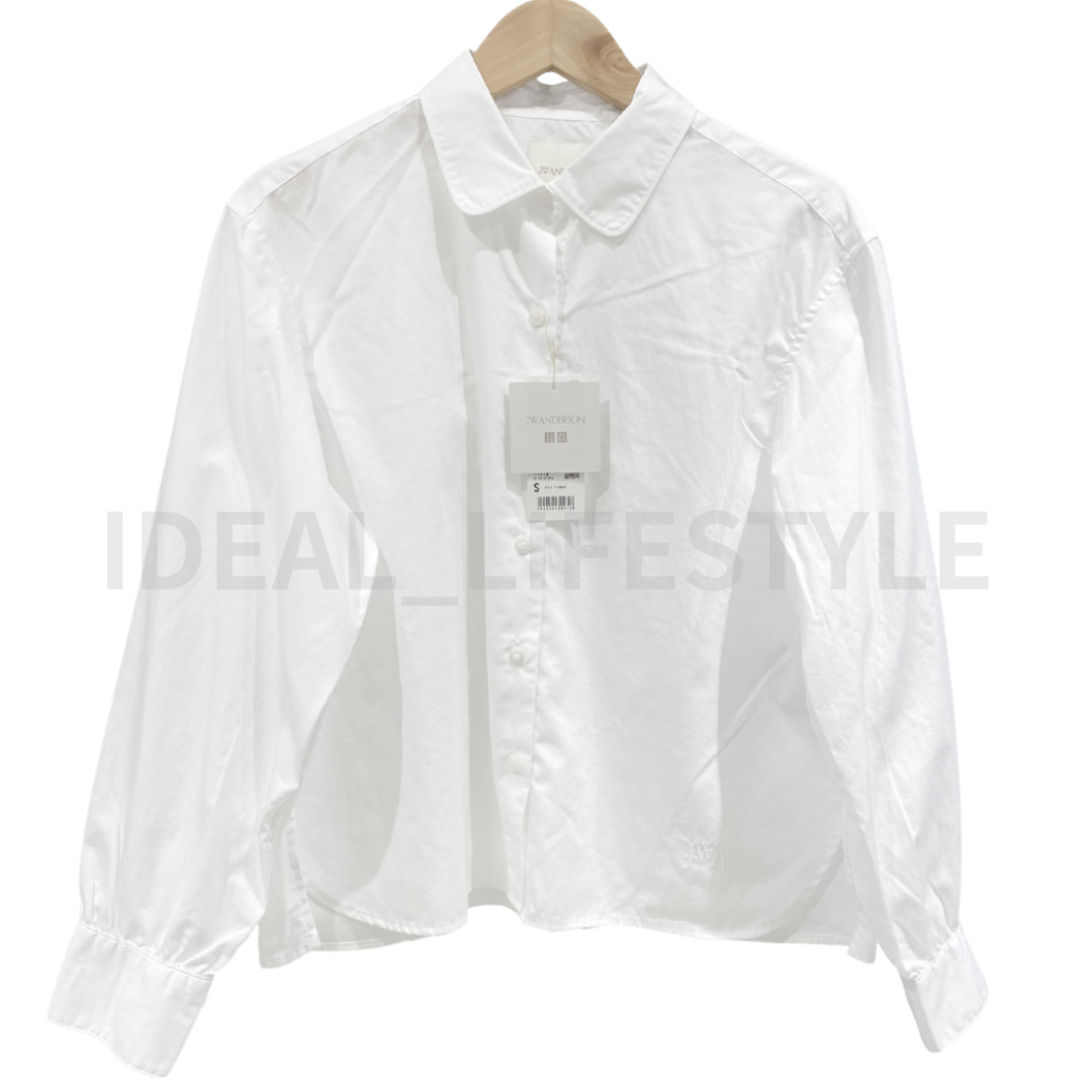 UNIQLO JW ANDERSON Cotton Volume Sleeve Shirt S-3XL Women 491574/491576 NWT
