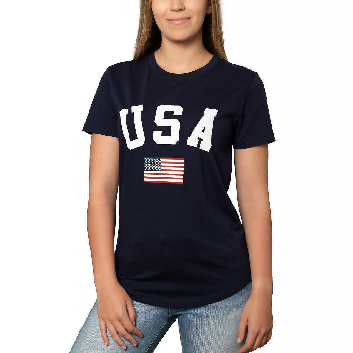 Galt Ladies American Flag USA Tee T-Shirt